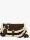 ETRIER ALPIN crossbody tas van suèdeleer met klepsluiting