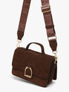 ETRIER ALTESSE SUEDE crossbody tas in medium formaat