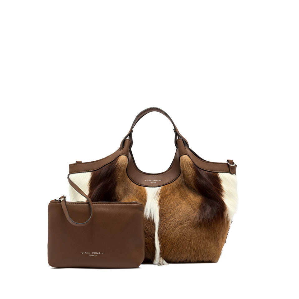 Gianni Chiarini DUA tas in safari-leer