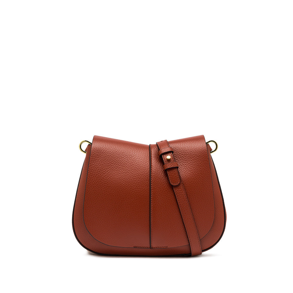 Gianni Chiarini Helena Round handtas in gehamerd leer 