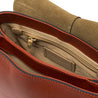 Gianni Chiarini Helena Round handtas in gehamerd leer 
