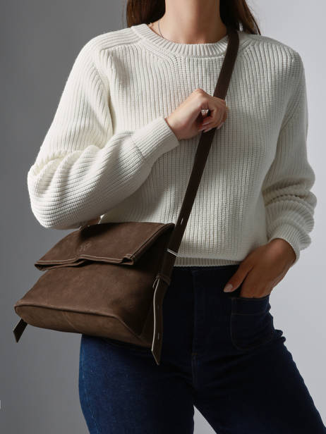 ETRIER CAVALIER NUBUCK crossbody tas van nubuckleer