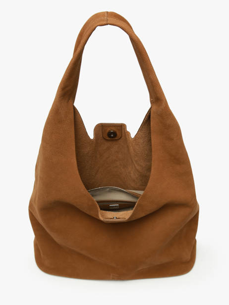 ETRIER CAVALIER NUBUCK L hobo tas in fluweelzacht nubuckleer