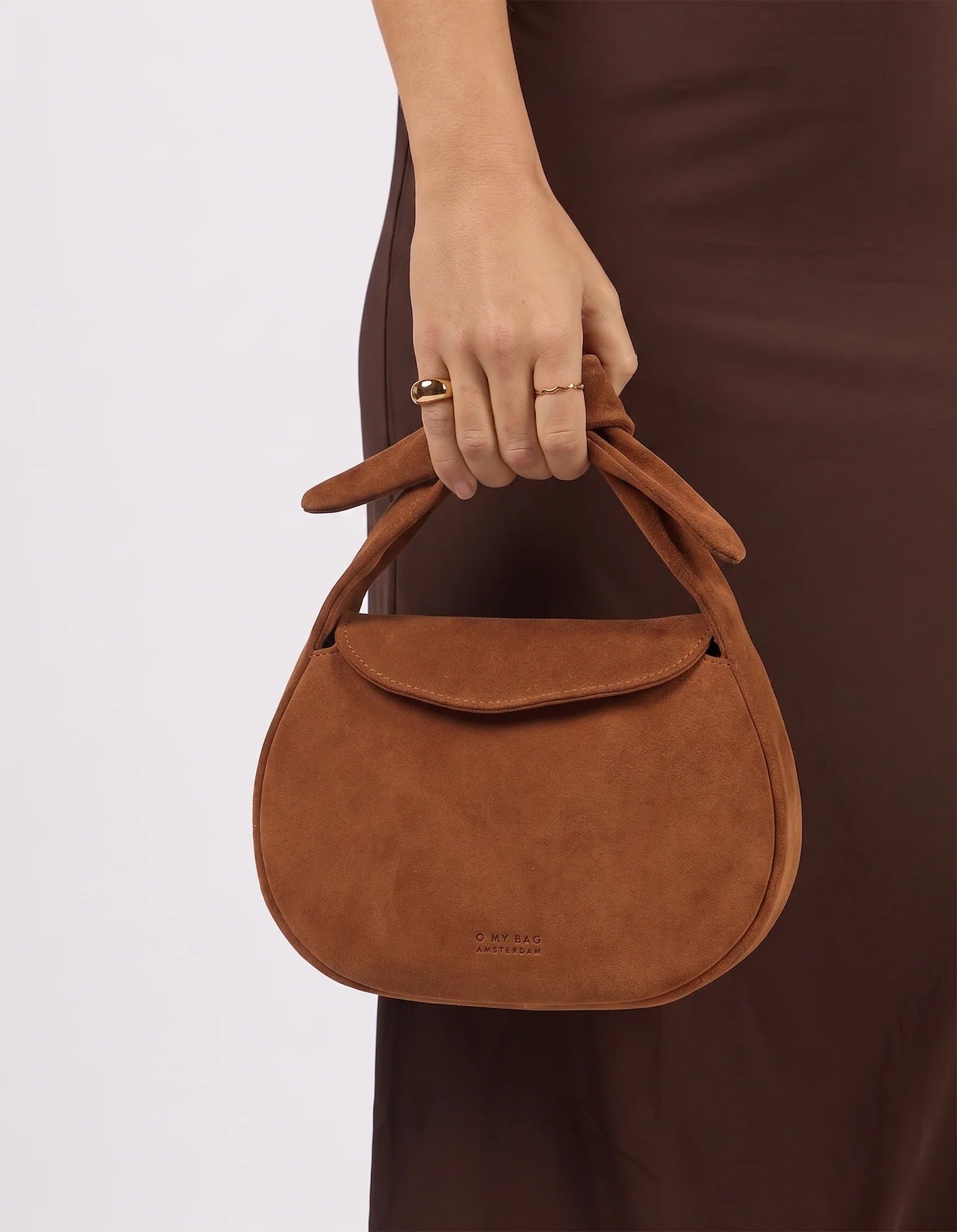 Handtas O My Bag Coco Croissant suède