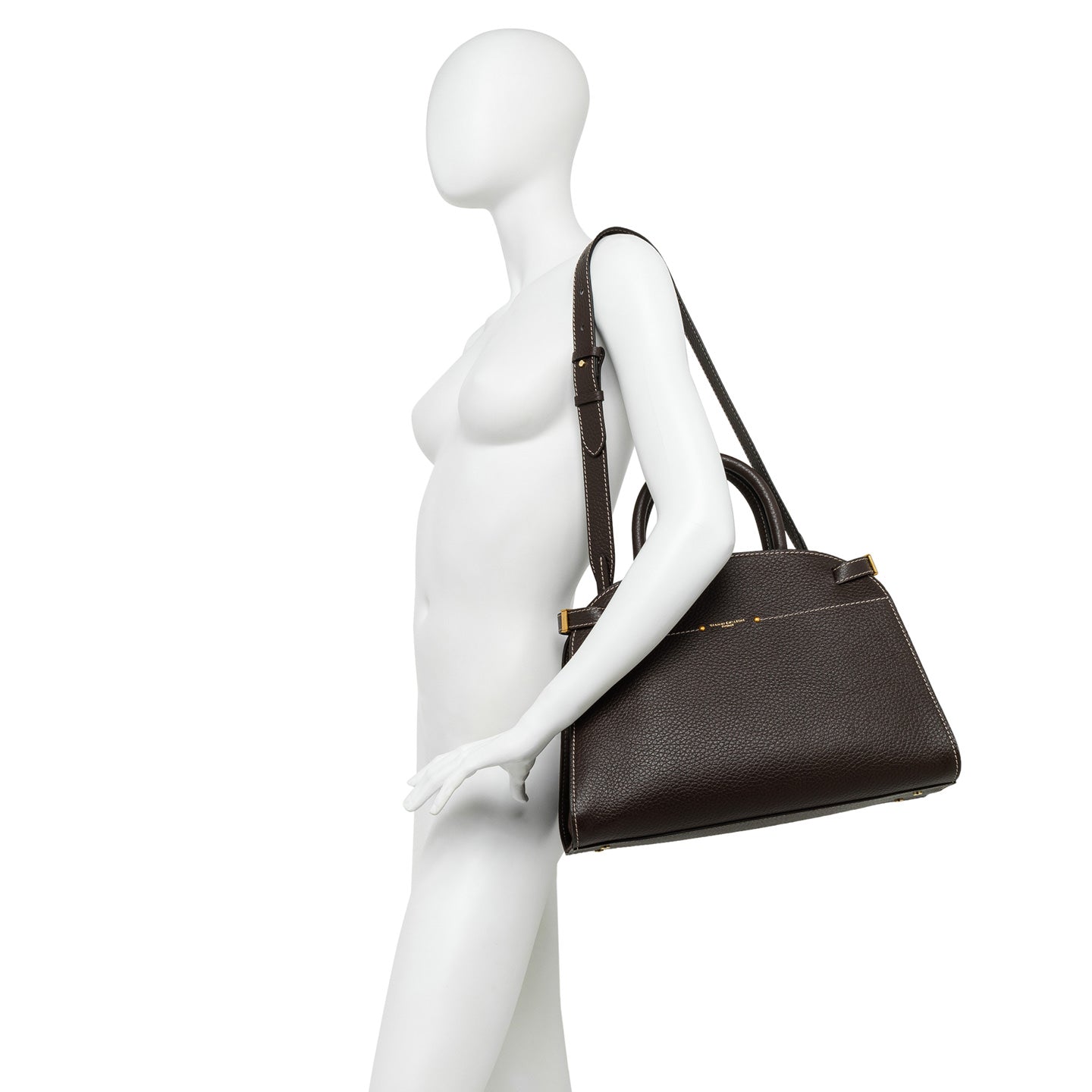 Gianni Chiarini Farah handtas in maxi grain leer 