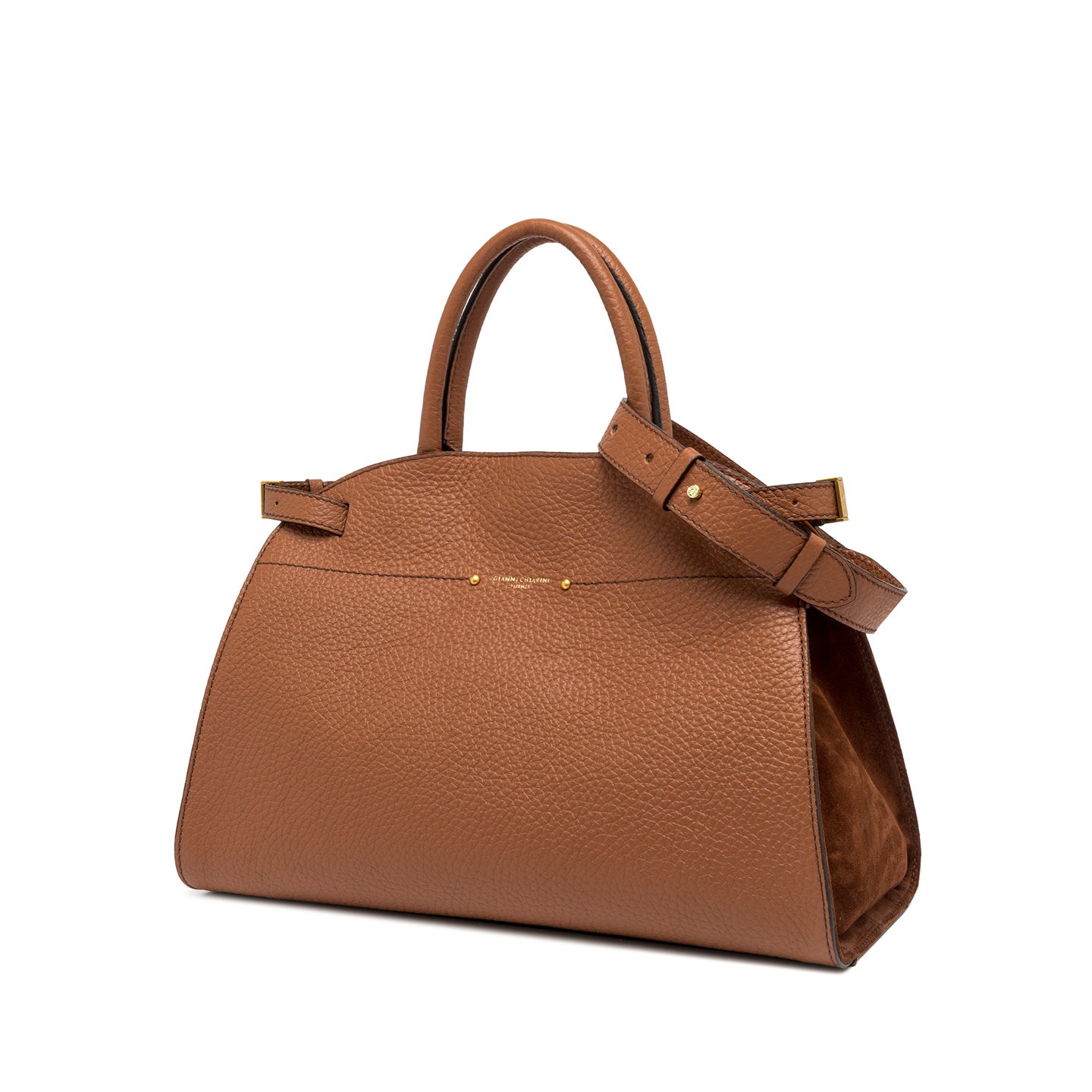 Gianni Chiarini Farah handtas in maxi grain leer 