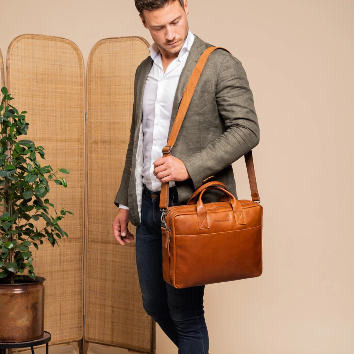 Leren laptoptas Frazer van The Chesterfield Brand