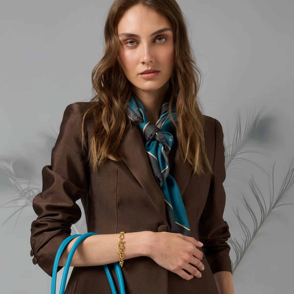 Sjaal zijde Nathan-Baume Royal collectie