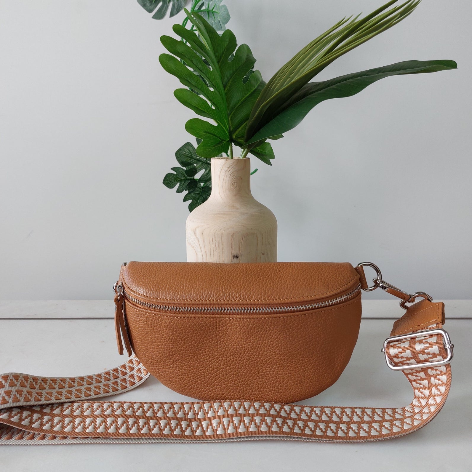 Handtasje bumbag leder