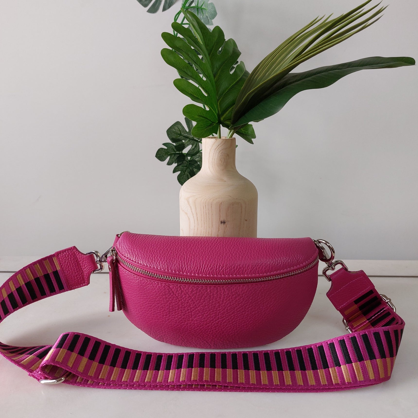 Handtasje bumbag leder