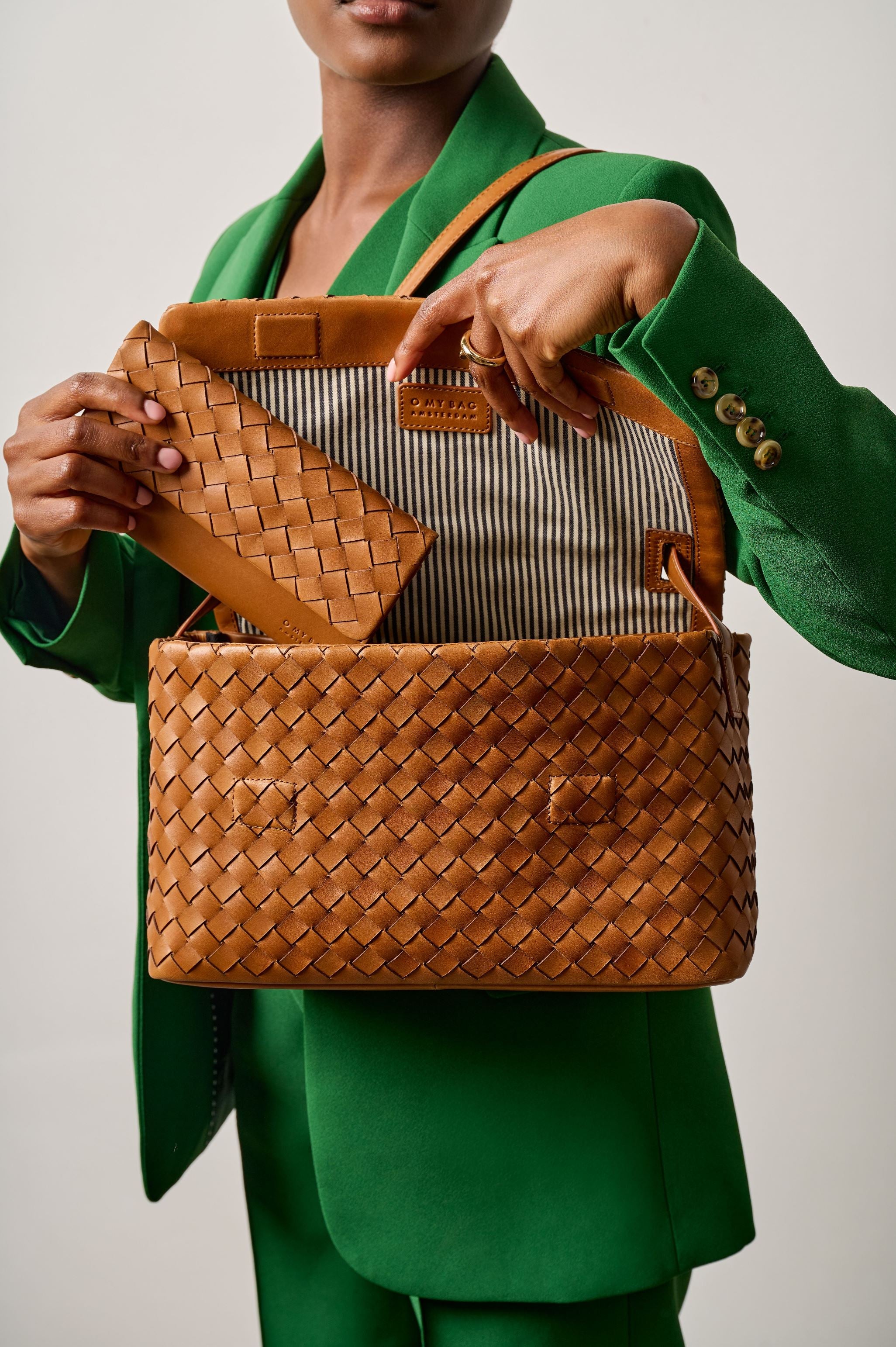 Handtas O My Bag Kenzie woven – Artlux Lederwaren