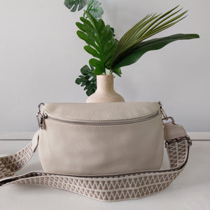 Handtas bumbag leder