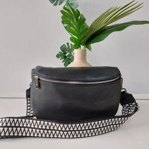 Handtas bumbag leder