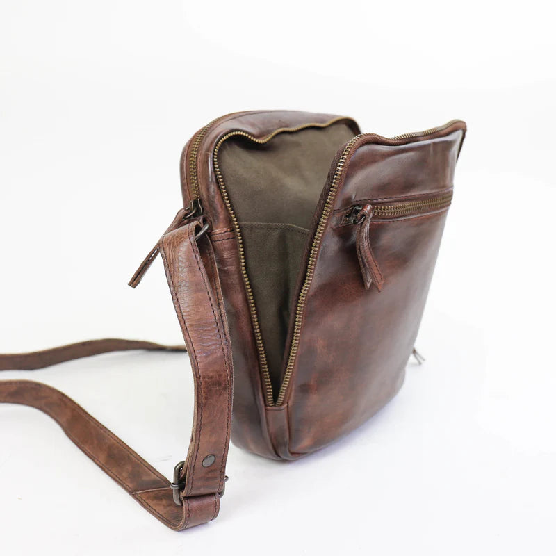 Crossbody tas leder