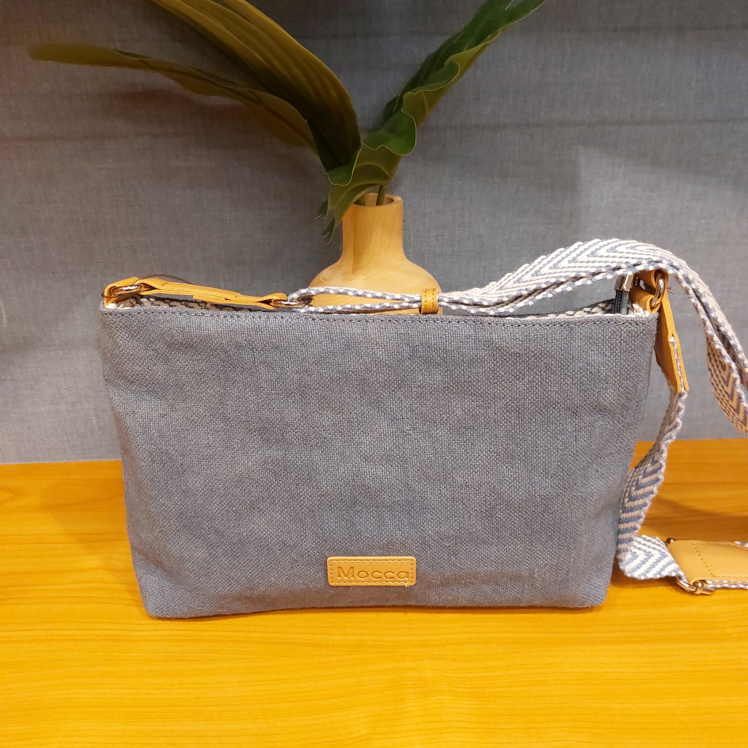 Zomerhandtas stof Mocca