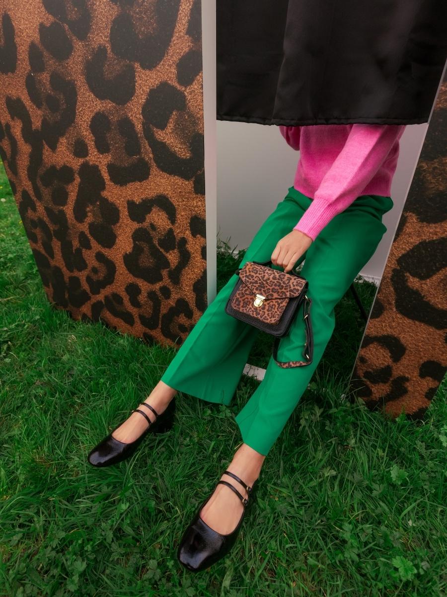 Handtas Mademoiselle George XS Leopard