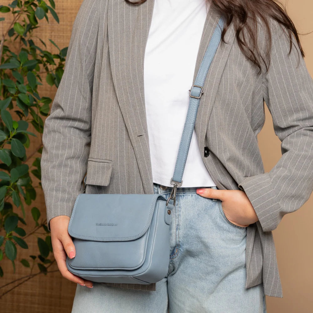 Crossbody tas leder Miloa