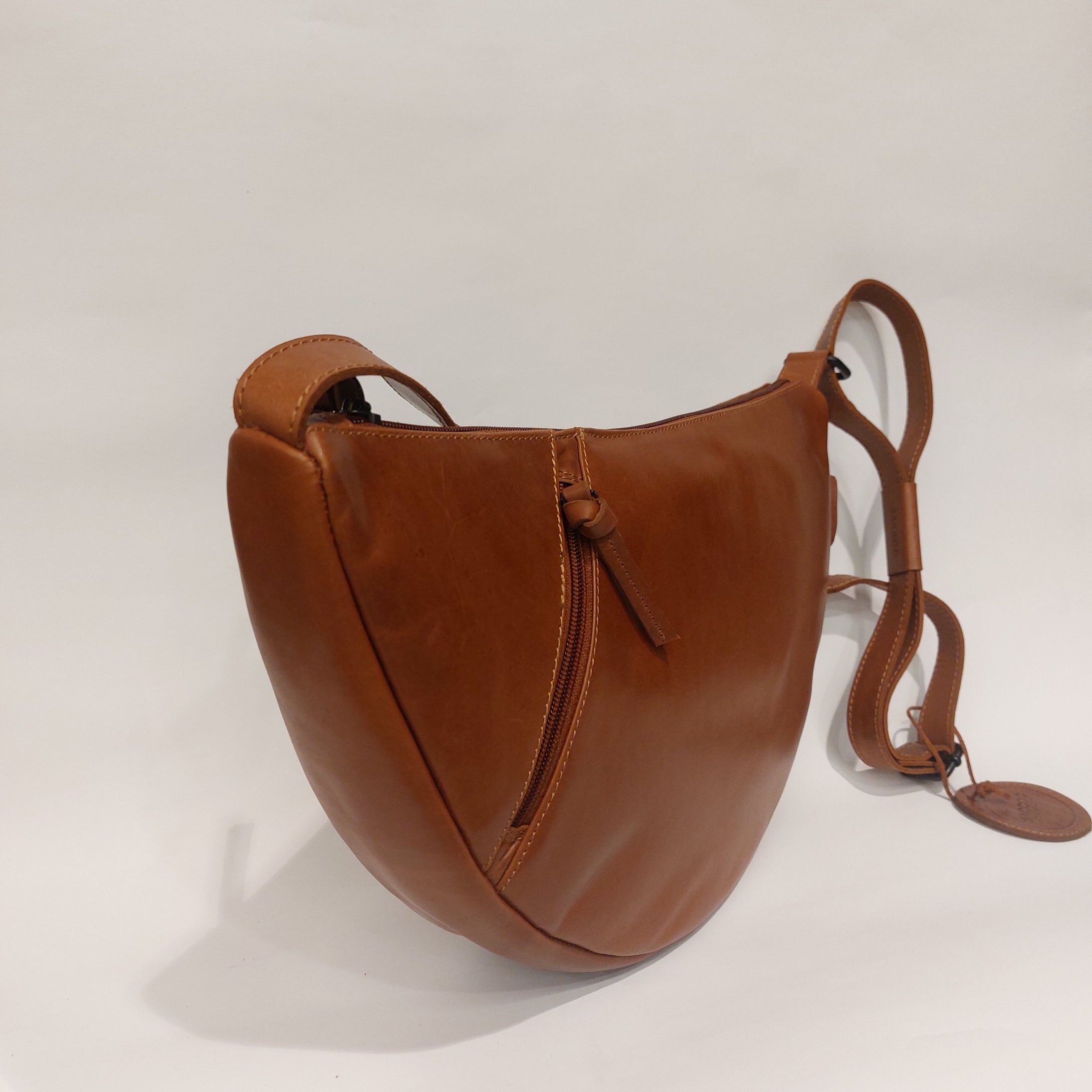 Handtas leder Moon Saccoo