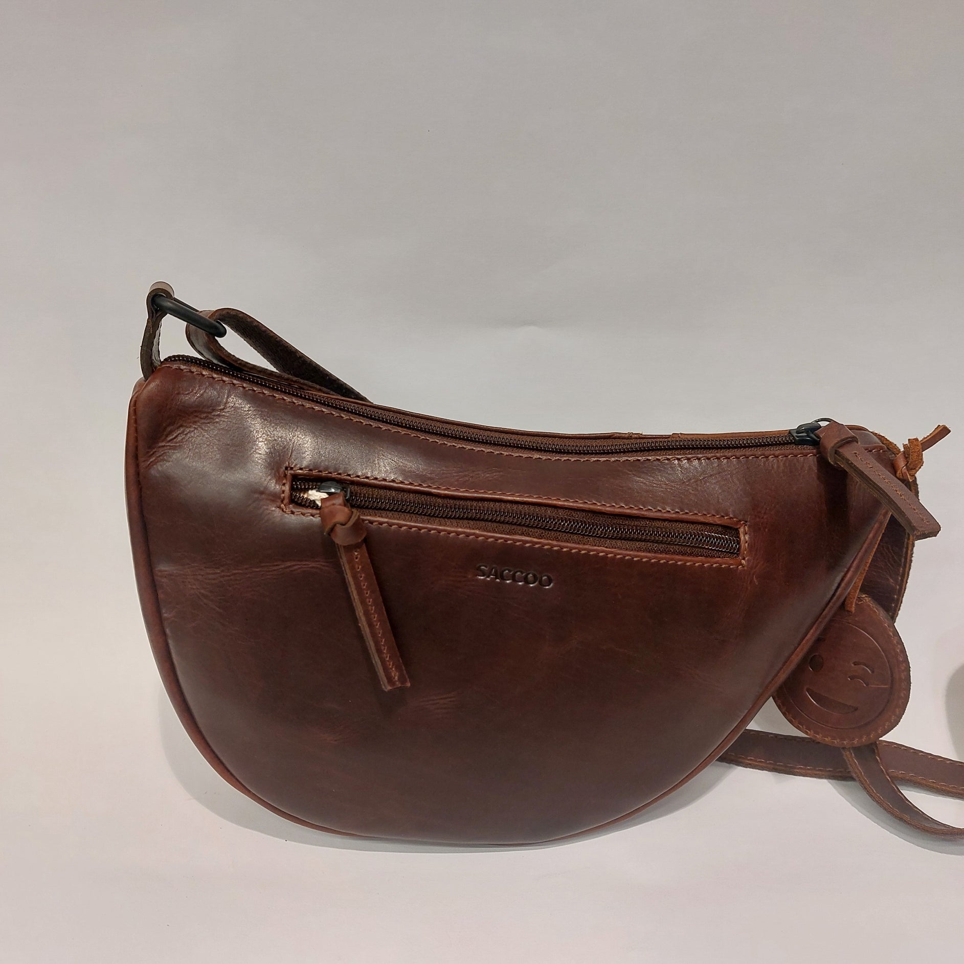 Handtas leder Saccoo Moon S