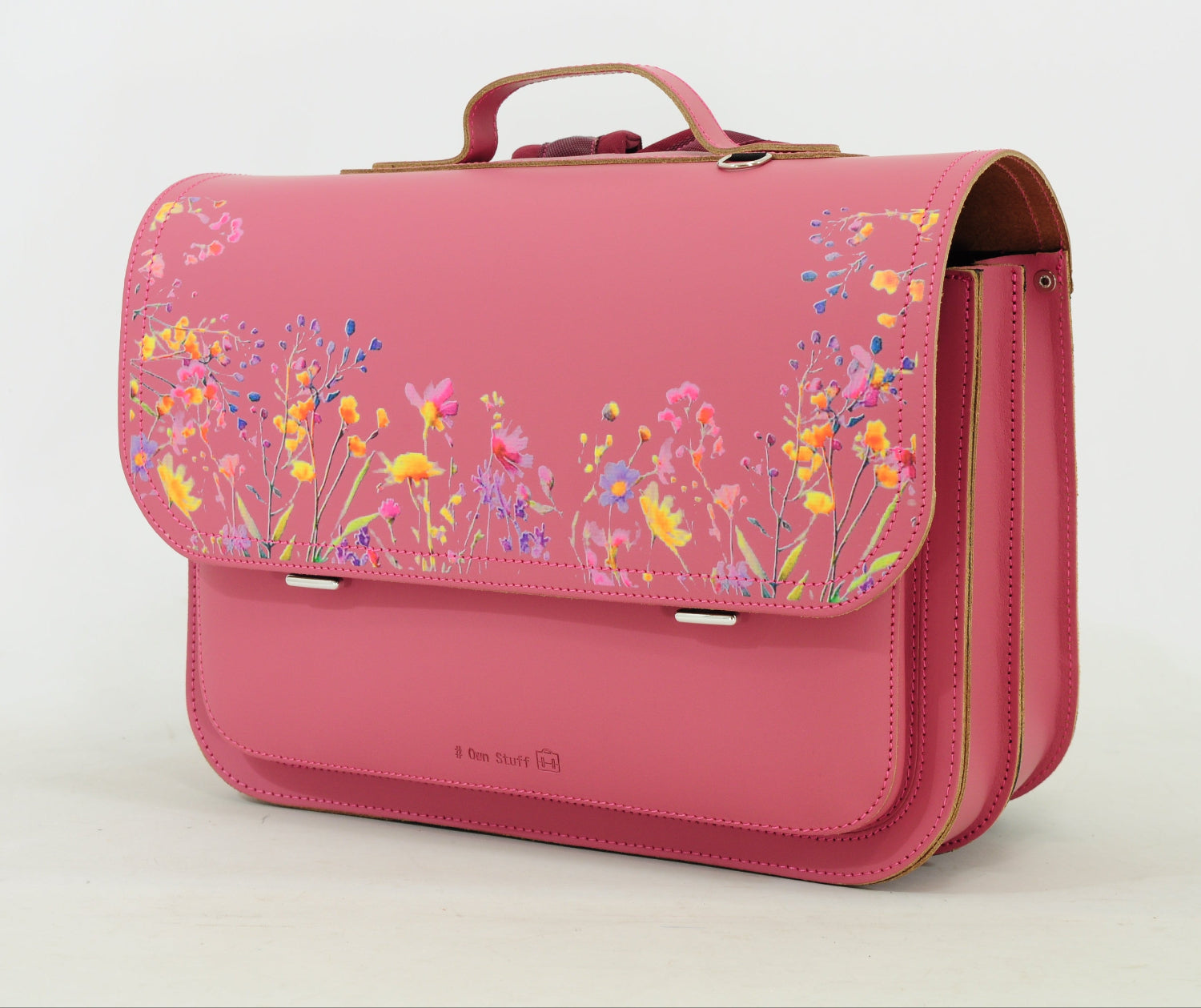 Boekentas Own Stuff lagere school OS.047 Antiek Pink Wildflowers