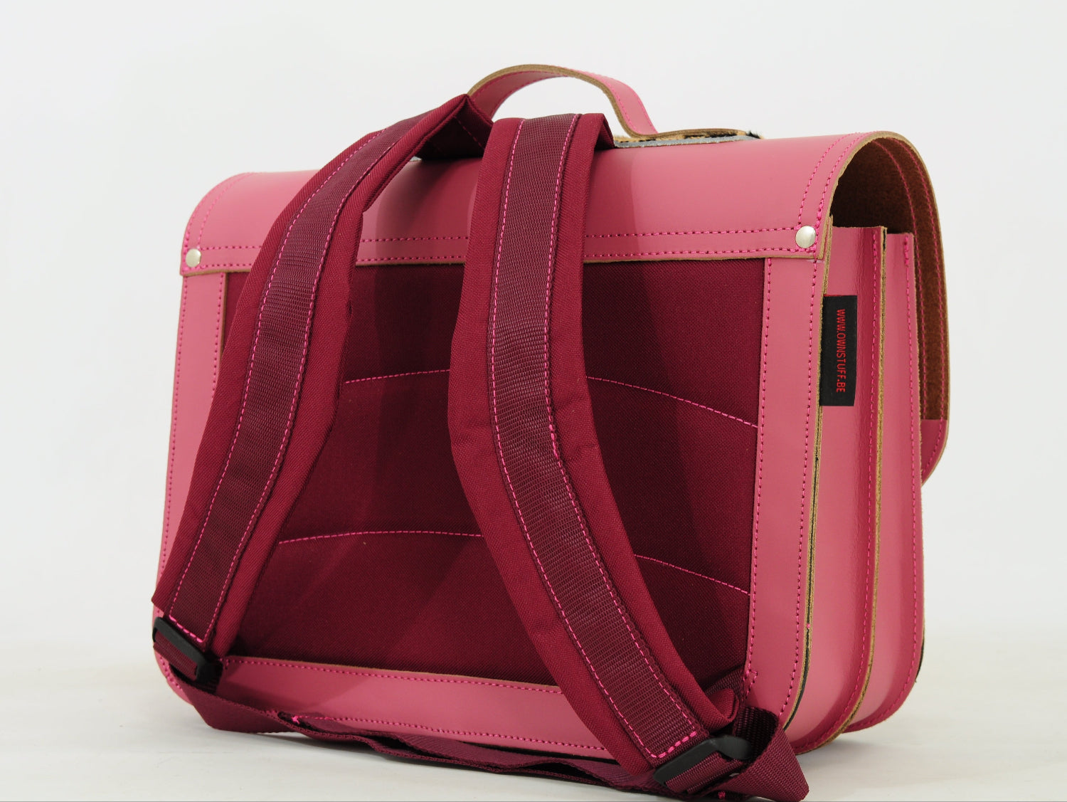 Boekentas Own Stuff lagere school OS.047 Antiek Pink Leopard