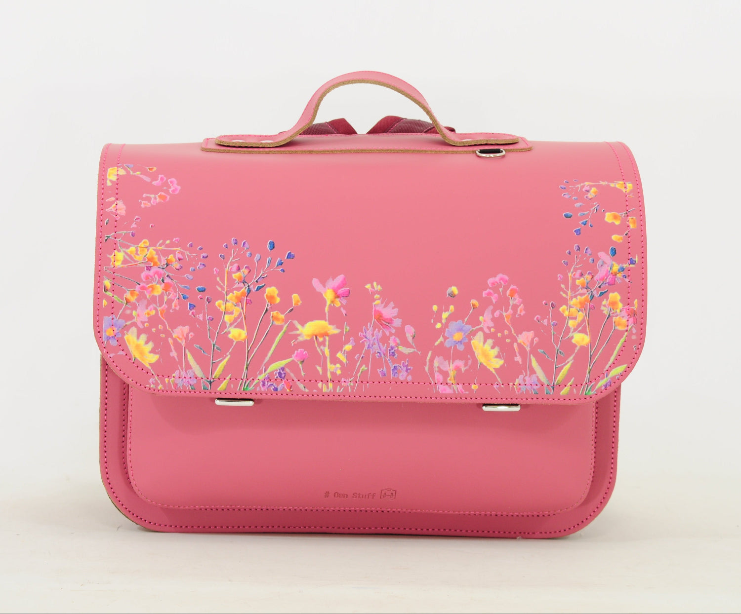 Boekentas Own Stuff lagere school OS.047 Antiek Pink Wildflowers