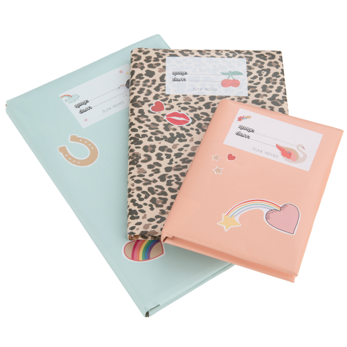 GRATIS kaftpapier met labels JEUNE PREMIER bij aankoop boekentas/rugzak