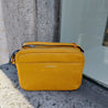 Handtas leder geel Gigi Fratelli