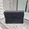 Lederen handtas zwart ROM0184