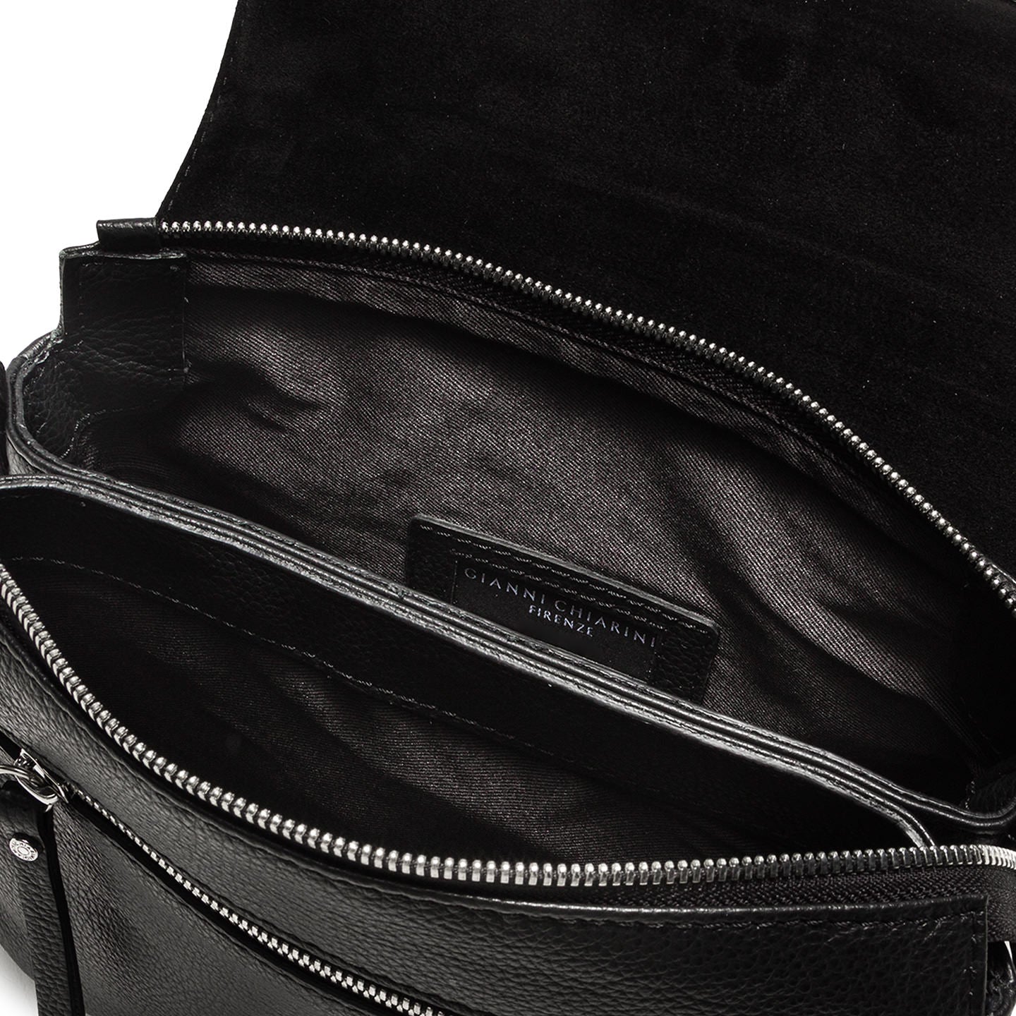 Gianni Chiarini Three handtas in gehamerd leer 
