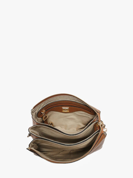 ETRIER Tradition crossbody tas van rundleer met drie compartimenten