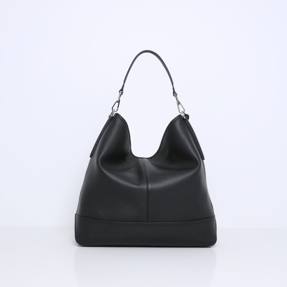 Handtas leder zwart