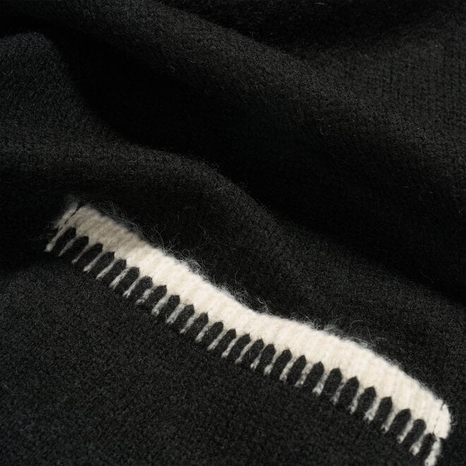 Gebreide sjaal grijs