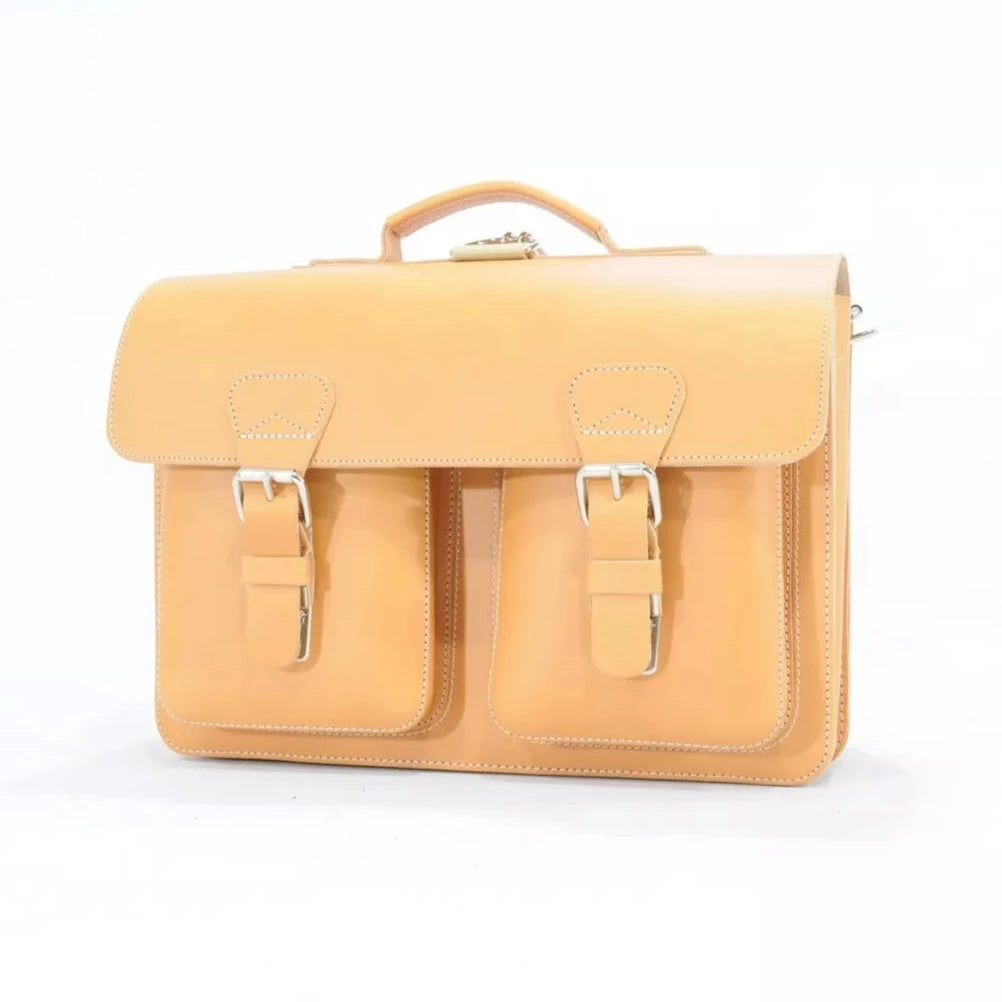 Boekentas Ruitertassen 2233 naturel Artlux Lederwaren