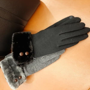 Handschoenen DAMES wol boord onesize