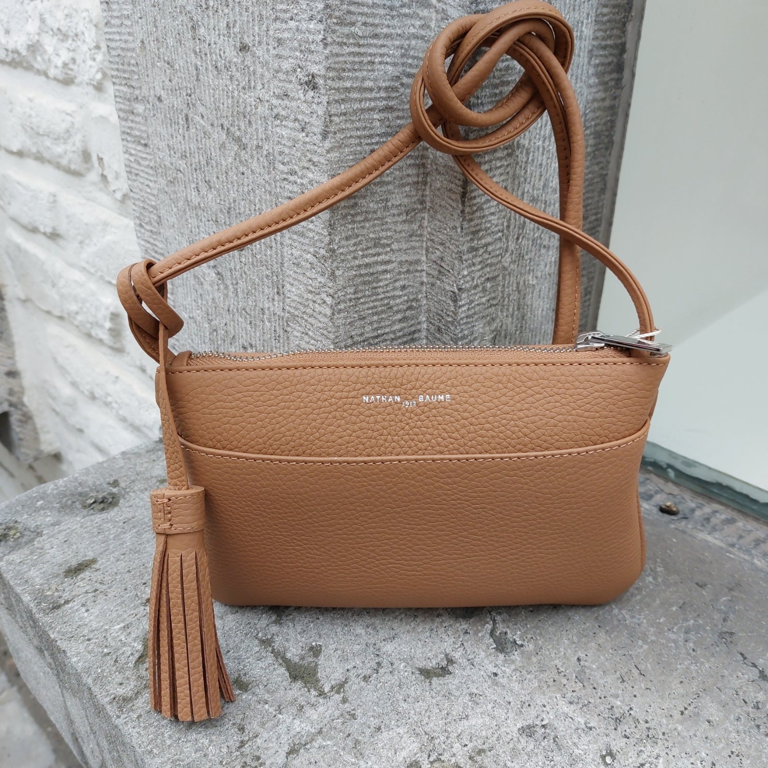 Handtas leder Nathan-Baume