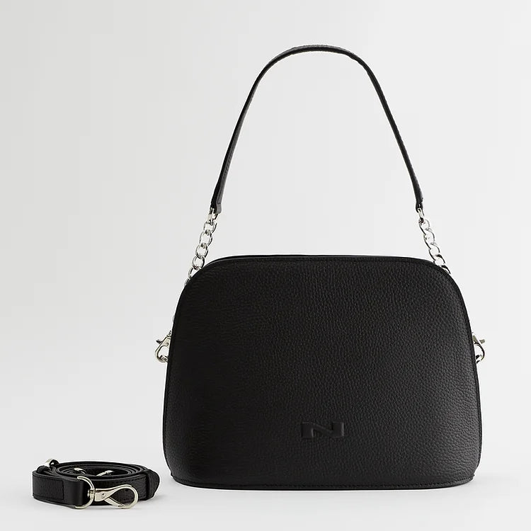 Handtas leder Nathan Baume Lila