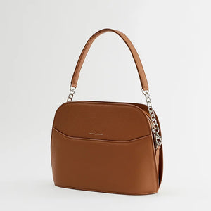 Handtas leder Nathan Baume Lila