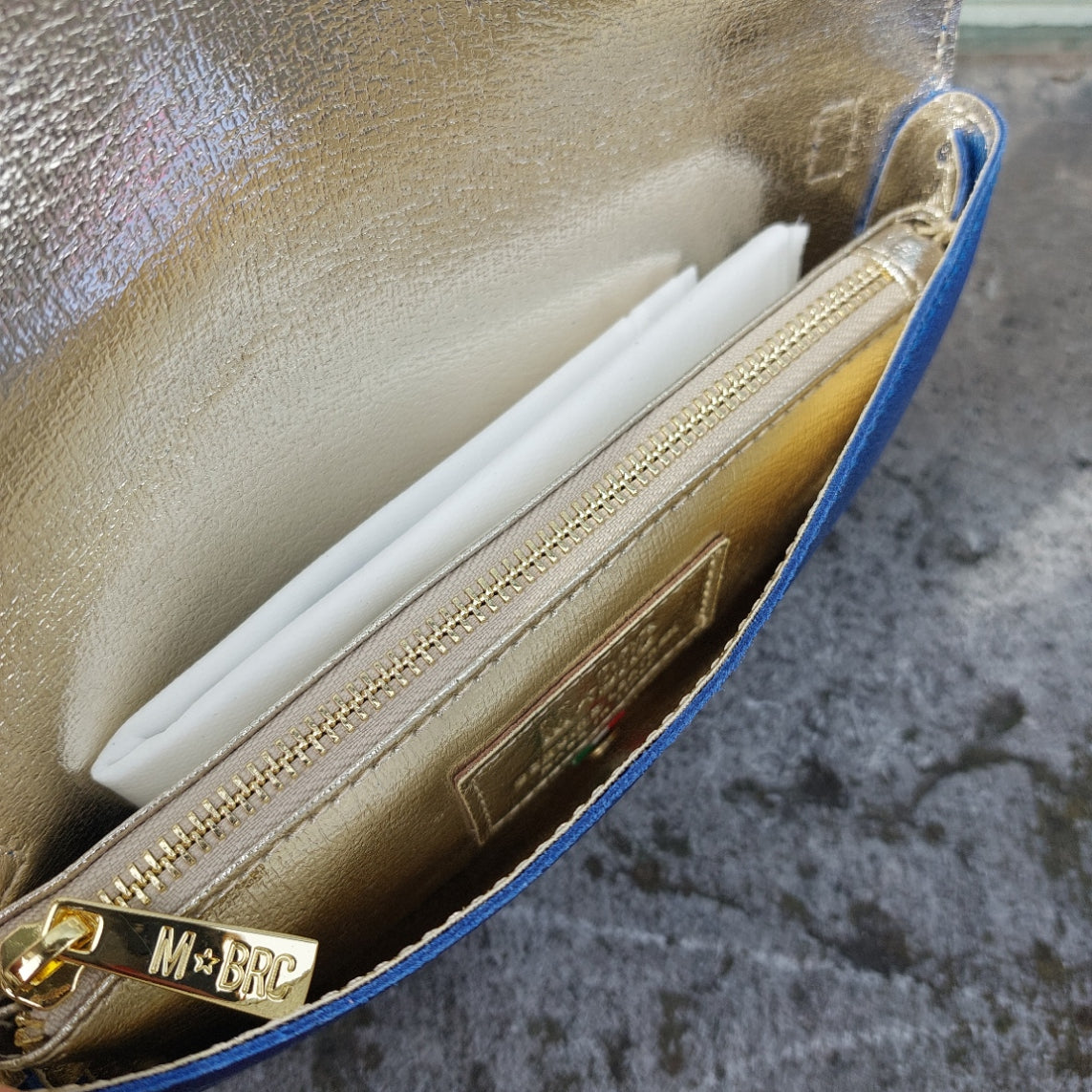 Handtas leder Braccialini