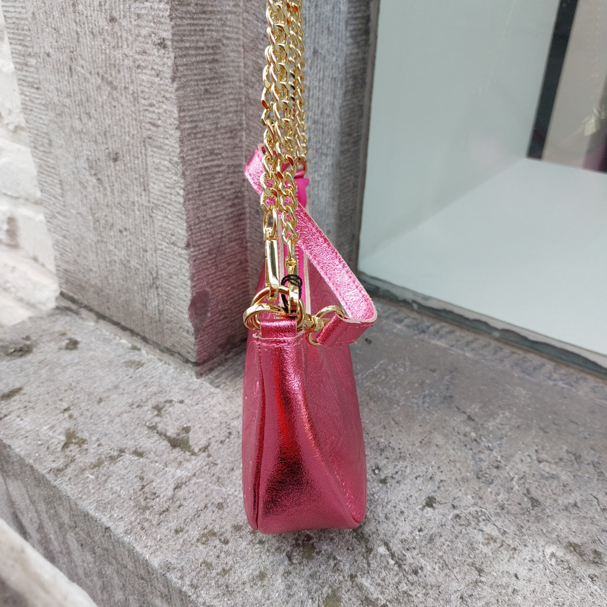 Handtas leder Braccialini