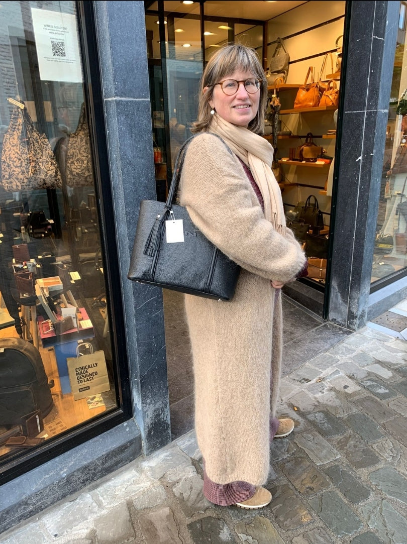 Handtas leder Nathan-Baume Small Cabas